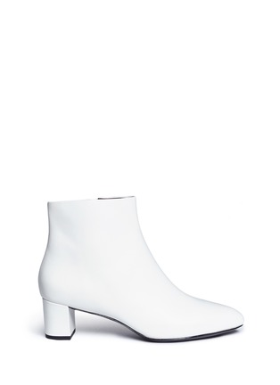 Main View - Click To Enlarge - STELLA LUNA - 'Architect 50' turnlock zip leather ankle boots
