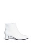Main View - Click To Enlarge - STELLA LUNA - 'Architect 50' turnlock zip leather ankle boots