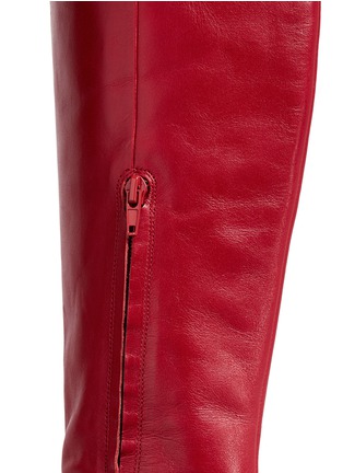 Detail View - Click To Enlarge - STELLA LUNA - 'Stella XXL' turnlock buckle leather thigh high boots