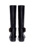 Back View - Click To Enlarge - STELLA LUNA - 'Double-Ring XXL' leather knee high riding boots