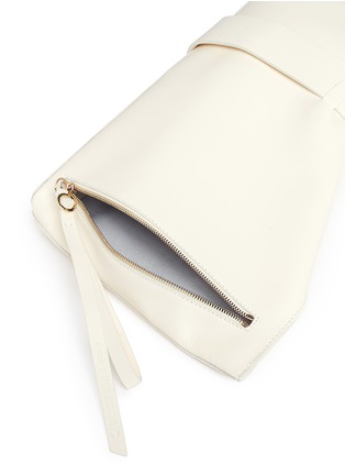  - 10142 - 'B Pouch' belted folded leather clutch