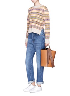 DANSE LENTE Lorna mini colourblock leather bucket bag Women Lane Crawford