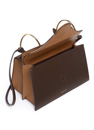  - DANSE LENTE - 'Phoebe' spiral handle colourblock leather crossbody bag