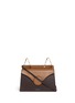 Main View - Click To Enlarge - DANSE LENTE - 'Phoebe' spiral handle colourblock leather crossbody bag