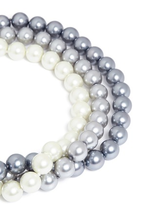 Detail View - Click To Enlarge - KENNETH JAY LANE - Cultura pearl tiered necklace