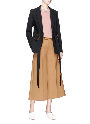 Figure View - Click To Enlarge - HELEN LEE - Cady crepe culottes