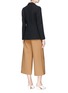 Back View - Click To Enlarge - HELEN LEE - O-ring belt cady crepe suiting jacket