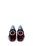 Front View - Click To Enlarge - DORATEYMUR - 'Turbojet' metal hoop leather loafer pumps