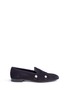 Main View - Click To Enlarge - 10176 - 'Double Monk' stud suede loafers