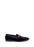 Main View - Click To Enlarge - 10176 - Star stud velvet loafers