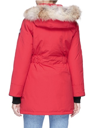 Figure View - Click To Enlarge - CANADA GOOSE - 'Trillium' coyote fur hooded down padded parka