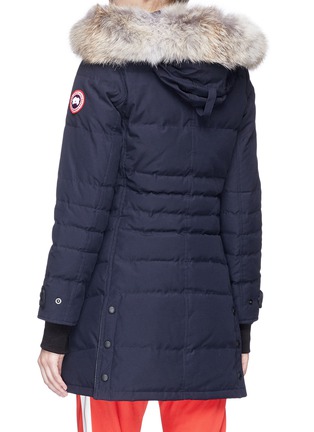 Lorette coyote fur outlet trim down coat
