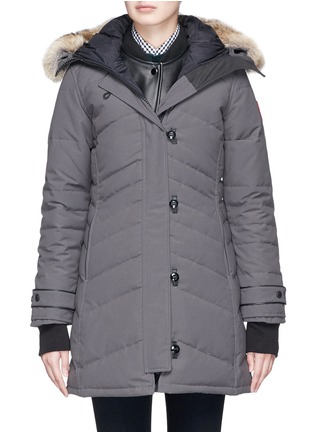 Main View - Click To Enlarge - CANADA GOOSE - 'Lorette' coyote fur hooded down puffer parka