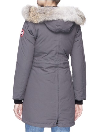 Figure View - Click To Enlarge - CANADA GOOSE - 'Rossclair' coyote fur hooded down padded parka