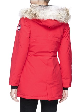 Figure View - Click To Enlarge - CANADA GOOSE - 'Victoria' coyote fur hooded down padded parka