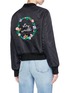 Figure View - Click To Enlarge - 73404 - 'Stay Weird' embroidered padded bomber jacket