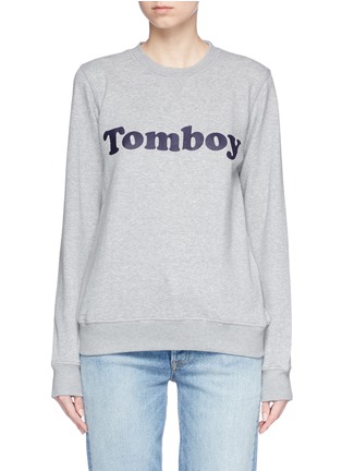 Main View - Click To Enlarge - 73404 - 'Tomboy' print sweatshirt