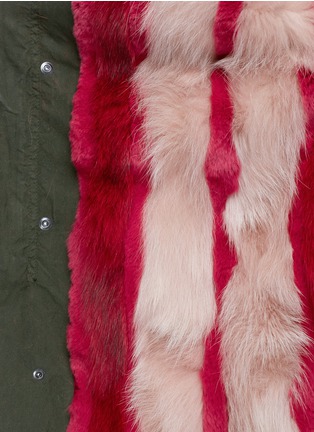Detail View - Click To Enlarge - MR & MRS ITALY - Raccoon hood fox fur parka