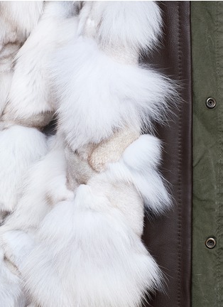 Detail View - Click To Enlarge - MR & MRS ITALY - 'Army' fox fur hood parka