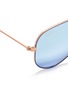 Detail View - Click To Enlarge - RAY-BAN - 'RJ9506S' metal aviator junior mirror sunglasses
