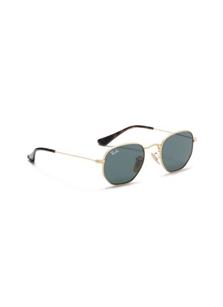 Figure View - Click To Enlarge - RAY-BAN - 'Hexagonal' frame metal sunglasses