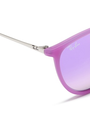 Detail View - Click To Enlarge - RAY-BAN - 'Izzy' rubberised frame junior mirror sunglasses