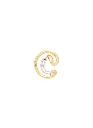 Main View - Click To Enlarge - CHARLOTTE CHESNAIS - 'Ego' small curved single earring