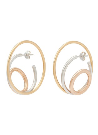 Main View - Click To Enlarge - CHARLOTTE CHESNAIS - 'Ricoche' large hoop earrings