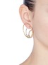 Figure View - Click To Enlarge - CHARLOTTE CHESNAIS - 'Ricoche' large hoop earrings