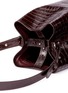  - CREATURES OF COMFORT - Small croc embossed leather bucket bag
