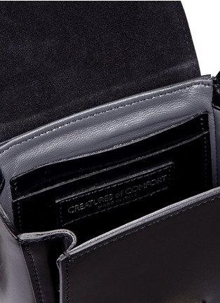 Detail View - Click To Enlarge - CREATURES OF COMFORT - Calfskin leather camera bag