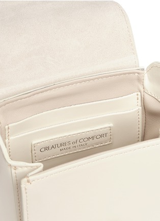 Detail View - Click To Enlarge - CREATURES OF COMFORT - Calfskin leather camera bag