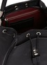 Detail View - Click To Enlarge - CREATURES OF COMFORT - Grainy leather bucket bag