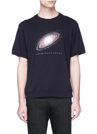 Main View - Click To Enlarge - 73088 - 'Cosmicpsylence' print French terry T-shirt