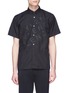 Main View - Click To Enlarge - 73088 - 'Psylence' print short sleeve shirt
