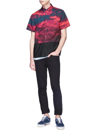 Figure View - Click To Enlarge - 73088 - Sky photographic print short sleeve shirt