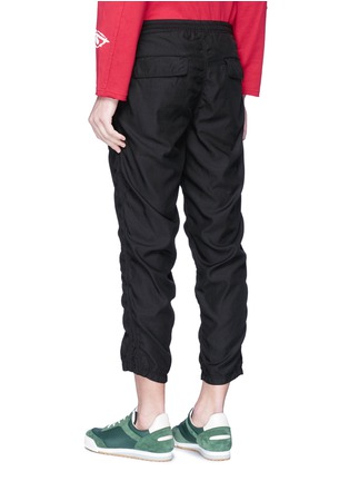 Back View - Click To Enlarge - 73088 - Ruched outseam cropped jogging pants