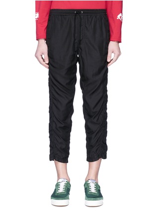 Main View - Click To Enlarge - 73088 - Ruched outseam cropped jogging pants
