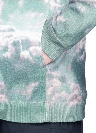 Detail View - Click To Enlarge - 73088 - Sky photographic print wool cardigan