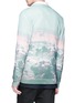 Back View - Click To Enlarge - 73088 - Sky photographic print wool cardigan