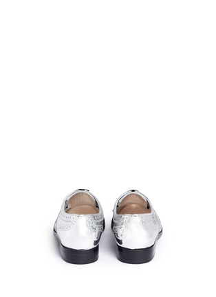Back View - Click To Enlarge - - - Pixelate effect mirror leather Oxfords