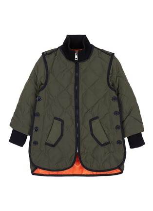 Main View - Click To Enlarge - COMME MOI - Quilted kids down puffer jacket