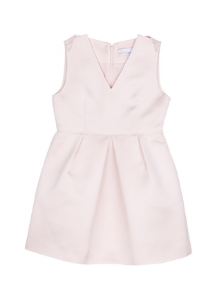 Main View - Click To Enlarge - COMME MOI - Satin sleeveless kids dress