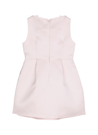 Figure View - Click To Enlarge - COMME MOI - Satin sleeveless kids dress