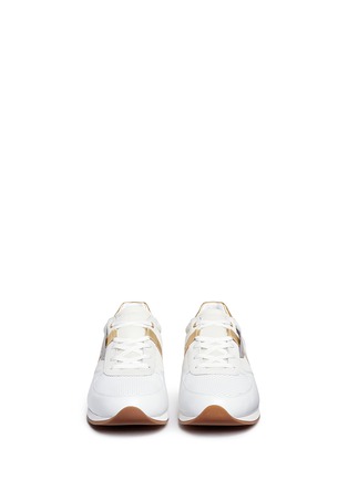 Front View - Click To Enlarge - - - 'Active' leather trim mesh sneakers