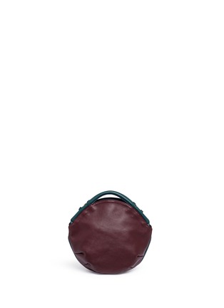 Detail View - Click To Enlarge - A-ESQUE - 'Petal Pure Mini' colourblock leather bag