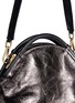  - A-ESQUE - 'Petal Pure Mini' colourblock metallic leather bag