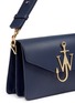 - JW ANDERSON - Logo plate calfskin shoulder bag