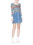 Figure View - Click To Enlarge - J BRAND - x Bella Freud 'Nashville' denim A-line skirt