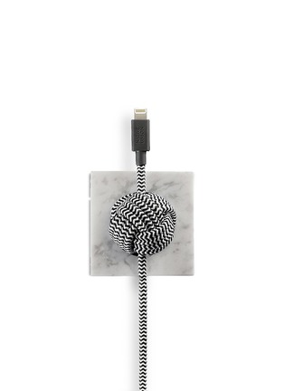 Main View - Click To Enlarge - NATIVE UNION - NIGHT Marble Edition lightning charging cable – White